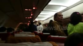 Air India 315 passengers protesting