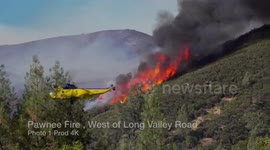 Firefighters continue to battle growing Pawnee Fire in Northern California