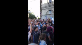 Así fue el banderazo en San Petersburgo. Esta hinchada no se da por vencido. #VamosArgentina #Banderazo #Rusia2018 https://t.co/uOa7VfHooa