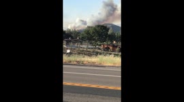 Pawnee Fire shot from Clearlake Oaks