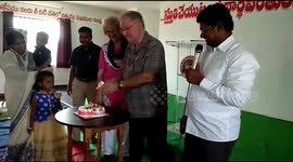 Birthday Cake cutting in Church