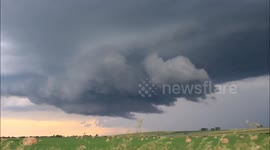 Rotating Supercell Near Harvey, ND June 28th 2018