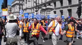 2- 70 birthday of the NHS demo in London by Jim Connor