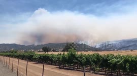 Plumes of smoke seen over wildfire in Northern California