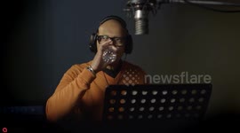Voice-over king, Redd Pepper, has insured his vocal cords for £10million