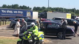 HRH PRINCE CHARLES AND DUCHESS OF CAMBRIDGE ARRIVE AT THE SECOND SEVERN CROSSING TO RENAME THE BRIDGE THE PRINCE OF WALES BRIDGE