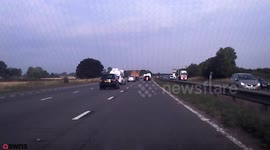 Man jailed for smashing into Mini and leaving it spinning across three lanes on a busy motorway