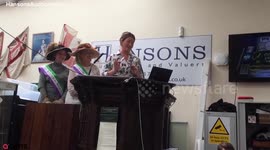 Female auctioneer broke down in tears when a collection of suffragette memorabilia sold for 16 TIMES the estimate