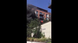 Fire in flats in London's West Hampstead