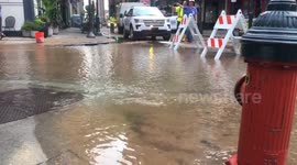 Philadelphia Center City water main break floods streets