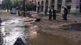 Philadelphia water Main break floods streets