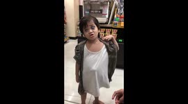 Blind toddler asks for notebook for her schoolwork