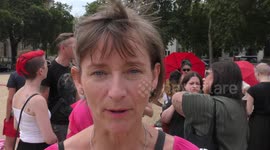 Sex worker protest against Trump inspired law in London