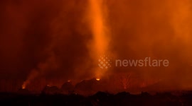 Rare footage of volcanic 