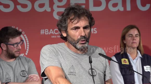 Barcelona: press conference of the Open Arms NGO