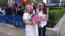 The 4th of July baby photo shoot at the Republicans Overseas UK Independence Day Party in Vauxhall - London