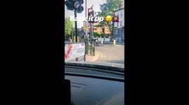 Man walking backwards