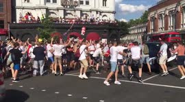 This is what is means to England right now!! ????????????????????????????????????????????????????????????????????????????????????????#London #WorldCup #ENGSWE https://t.co/oRfuCyMand