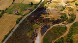 Pentre Halkyn - Gorse fire