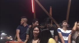 ANCHORS AWAY: “Tama na!!!” (“Stop it!!!”) Was it the ride? Or the girl beside her?