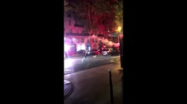 France supporters celebrate reaching World Cup final