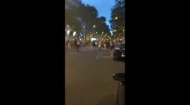 France supporters celebrate World Cup in Paris