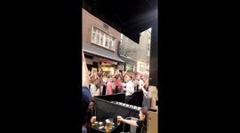 France Fans takeover London Streets