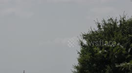 US President Trump Lands in England