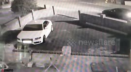 Horrifying CCTV footage shows moment man fires gun at house