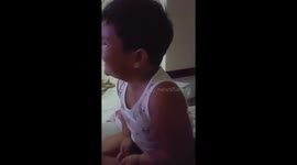 Toddler can't stop laughing. This will make your day!