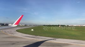 Take-Off Footage Shows A GOLF COURSE Between The Airport Runways