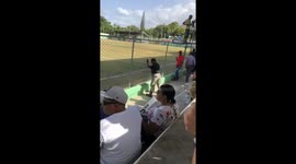 Waiting for a baseball game