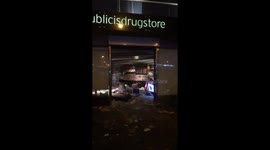 Drugstore looted as World Cup celebrations in Paris descend into riots and violence