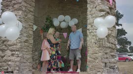 Touching moment woman proposes to partner - and daughter asks him to adopt her at same time