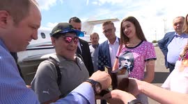 RAW: Maradona arrives in Belarus for welcome ceremony as he takes on new job with Dynamo Brest