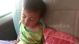 listen to the child's Qur'an can fall asleep.