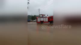 Emergency services attend flood hit region in the Philippines