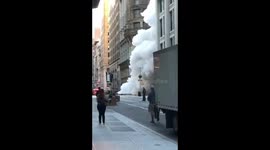 Steam pipe explodes in New York City leaving four with minor injuries