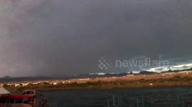 clean footage of thunder strike