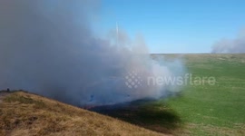 Winter Hill moorland wildfire 2018
