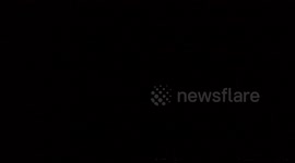 few minutes of one hour long thunderstorm over the sea