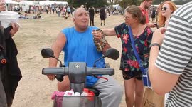 Man Takes His Snake Out To Lambeth Country Show