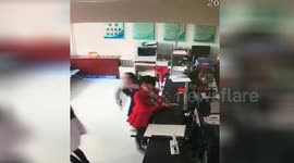 Woman catapulted from broken bar stool when she is about to stand up