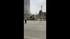 Tragica demolicion de Miami  Beach. Al menos 1 muerto. Video gentileza de @SebaNob44 @todonoticias https://t.co/kzW8zLeX8l