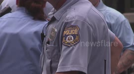 Intense Police Activity before Vice Presidential Visit