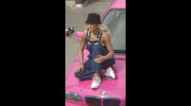 Rita Ora music video in Wapping, London