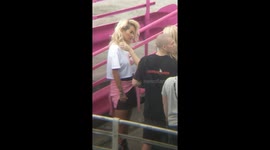 Rita Ora music video in Wapping, London 4