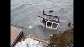 Boaty McBoatfucked Holyhead Marina after Storm Emma.