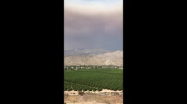 View of Cranston Fire from Valle Vista