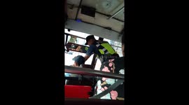 Cop disciplined after being caught slapping bus driver twice on the face